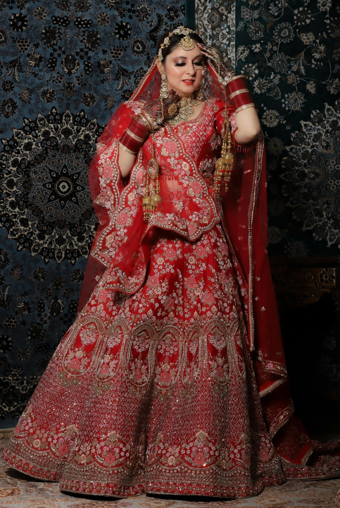 Crimson Bridal Lehenga